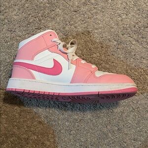 Nike Women’s Pink and White High-Top Sneakers